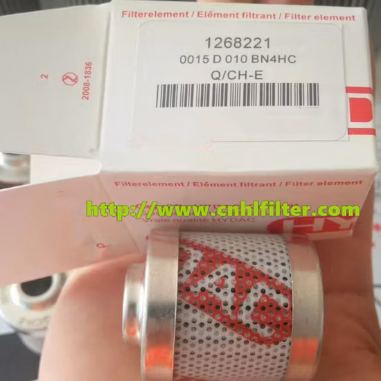 Fabricante chinês para substituição Hyd 0015D010bn4hc 1268221 Filtro de óleo Cartucho hidráulico Filtro de óleo para turbina a vapor